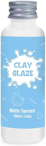 100ml Air Dry Clay Glaze, Protect Clay Surfaces,Delivers Matte Glaze Effect by EIGTWEN