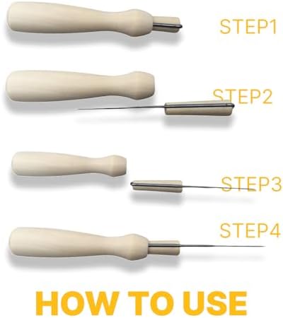 MeowPick Needle Felting Kit with Cat Head Mold, Animals Needle Felting Set, DIY Wool Felt Materials Set with Felting Tool and Instruction for Quick Needle Felting Craft (Ginger cat) - Image 6