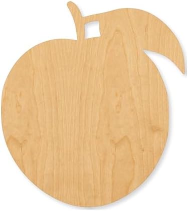 Unfinished Peach Outline Wood Cutout Craft Blank, Unfinished Baltic Birch DIY Shape for Crafts and Decor - 28 Inch, 1/8 Inch Thick by Unknown