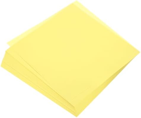MECCANIXITY 100 Sheets Origami Paper Double Sided 8x8 Inch(20x20cm) Square Sheet for Art Craft Project, Beginners, Gifts Decor, Pale Yellow by MECCANIXITY