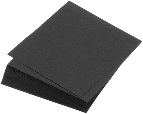 MECCANIXITY 100 Sheet Origami Paper Double Sided Black 5x5 Inch Square Sheet for Art Craft Project, Beginners, Gifts Decor by MECCANIXITY