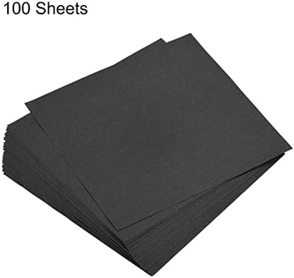 MECCANIXITY 100 Sheets Origami Paper Double Sided Black 6x6 Inch Square Sheet for Art Craft Project, Beginners, Gifts Decor - Image 3