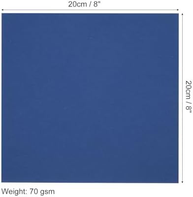 MECCANIXITY 100 Sheets Origami Paper Double Sided 8x8 Inch(20x20cm) Square Sheet for Art Craft Project, Beginners, Gifts Decor, Navy Blue - Image 2
