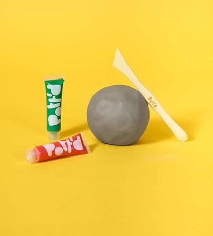 Pott'd Mini Pottery Kits | Air Dry Clay Pottery Kit for Adults | Includes Paints, Brushes, and Potters Tools | Free Online Step-by-Step Tutorial | Perfect for Beginners | Bring The Studio to Your Home - Image 6