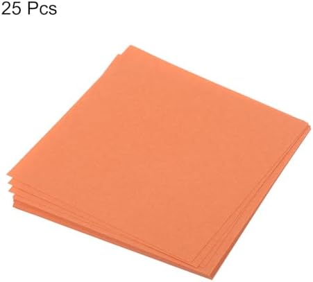 MECCANIXITY 25 Sheet Origami Paper Double Sided Dark Orange 2x2 Inch Square Sheet for Art Craft Project, Beginners, Gifts Decor - Image 3