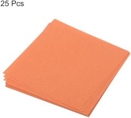 MECCANIXITY 25 Sheet Origami Paper Double Sided Dark Orange 2x2 Inch Square Sheet for Art Craft Project, Beginners, Gifts Decor - Image 3