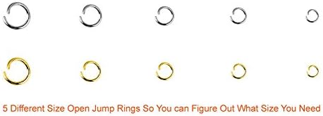 Paxcoo 1200Pcs Open Jump Rings and Lobster Clasps Jewelry Findings Kit with Pliers for Jewelry Making (Silver and Gold) - Image 3