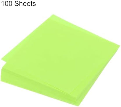 MECCANIXITY 100 Sheet Origami Paper Double Sided Fluorescent Green 5x5 Inch Square Sheet for Art Craft Project, Beginners, Gifts Decor - Image 3