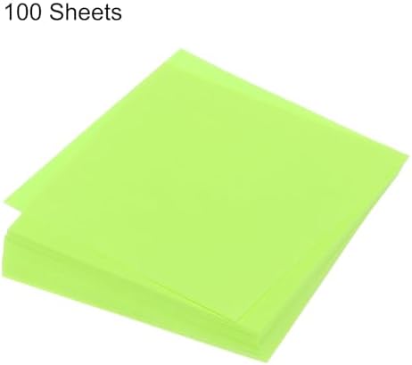 MECCANIXITY 100 Sheet Origami Paper Double Sided Fluorescent Green 5.5x5.5 Inch Square Sheet for Art Craft Project, Beginners, Gifts Decor - Image 3