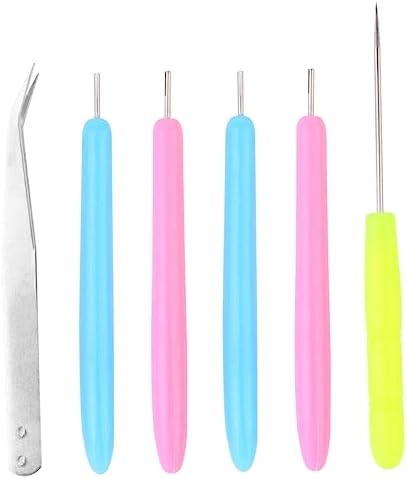 STOBOK 18pcs Sturdy Paper Quilling Kit Rolling Pens Piercer Tweezer Easy to Use for DIY Projects - Image 6