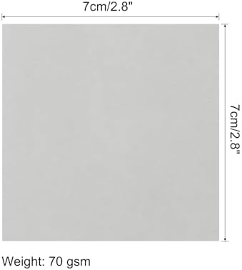 MECCANIXITY 100 Sheet Origami Paper Double Sided Light Gray 2.5x2.5 Inch Square Sheet for Art Craft Project, Beginners, Gift Decoration - Image 2