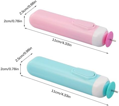 2PCS Electric Quilling Pen, Electric Slotted Tool Automated Paper Volume - Image 5
