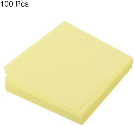 MECCANIXITY 100 Sheet Origami Paper Double Sided Light Yellow 2.5x2.5 Inch Square Sheet for Art Craft Project, Beginners, Gift Decoration - Image 3