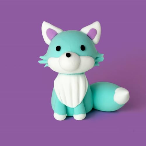 Arctic Fox Clay Kit – Air Dry Foam Clay Craft for Adults & Teens - Image 2