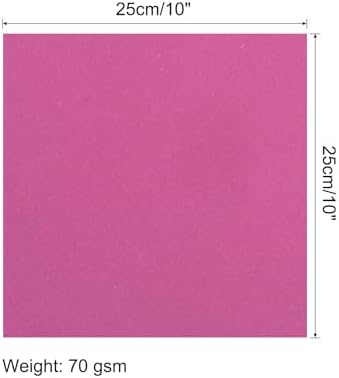 MECCANIXITY 100 Sheet Origami Paper Double Sided Plum Red 10x10 Inch Square Sheet for Art Craft Project, Beginners, Gifts Decor - Image 2