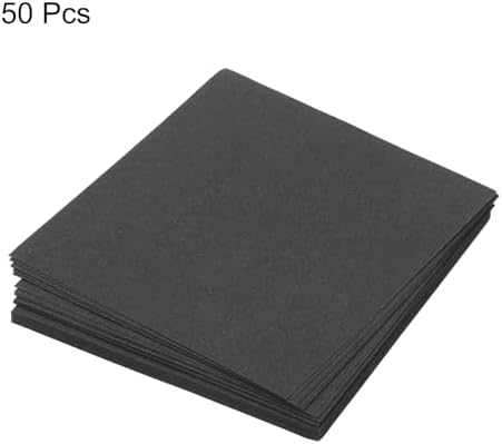 MECCANIXITY 50 Sheet Origami Paper Double Sided Black 2.5x2.5 Inch Square Sheet for Art Craft Project, Beginners, Gift Decoration - Image 3