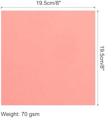 MECCANIXITY 25 Sheets 8x8 Inch(20x20cm) Origami Paper Double Sided Phosphor Square Sheet for Art Craft Project, Beginners, Gifts Decor - Image 2