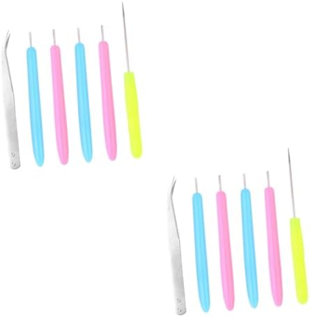 HAPINARY 12pcs DIY Paper Quilling Rolling Pens Piercer Tweezers Craft Kit for Home Art by HAPINARY