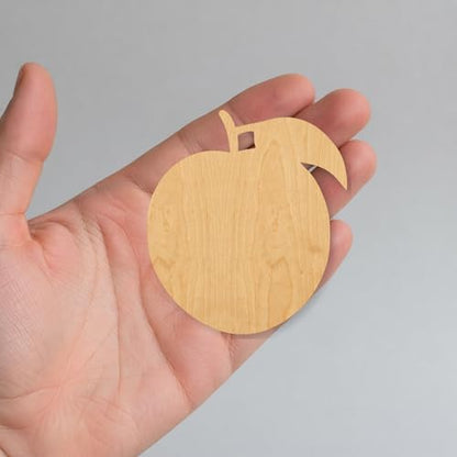 Unfinished Peach Outline Wood Cutout Craft Blank, Unfinished Baltic Birch DIY Shape for Crafts and Decor - 28 Inch, 1/8 Inch Thick - Image 6