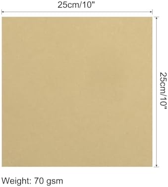 MECCANIXITY 25 Sheet Origami Paper Double Sided Khaki 10x10 Inch Square Sheet for Art Craft Project, Beginners, Gifts Decor - Image 2