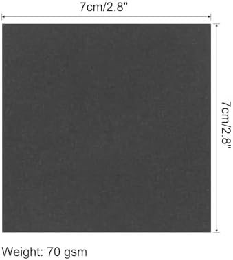 MECCANIXITY 100 Sheet Origami Paper Double Sided Black 2.5x2.5 Inch Square Sheet for Art Craft Project, Beginners, Gift Decoration - Image 2