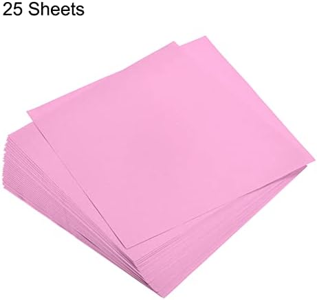 MECCANIXITY 25 Sheets Origami Paper Double Sided Pink 6x6 Inch Square Sheet for Art Craft Project, Beginners, Gifts Decor - Image 3