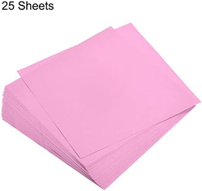 MECCANIXITY 25 Sheets Origami Paper Double Sided Pink 6x6 Inch Square Sheet for Art Craft Project, Beginners, Gifts Decor - Image 3