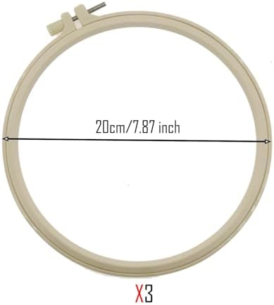 Allazone 3 Set Punch Needle Kits with Ocean Pattern, Embroidery Starter Kits Punch Needle Tool Threader Fabric, Yarn, Embroidery Hoop for Crafts, Home Decor - Image 2