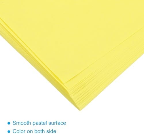MECCANIXITY 50 Sheet Origami Paper Double Sided Bright Yellow 11.7 x 8.3 Inch Square Sheet for Art Craft Project, Beginners, Gifts Decor - Image 4