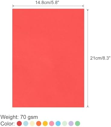 MECCANIXITY 100 Sheet Origami Paper Double Sided 10 Colors 8.3 x 5.8 Inch Square Sheet for Art Craft Project, Beginners, Gifts Decor - Image 2