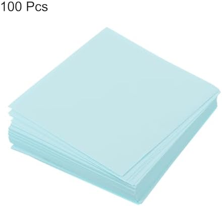 MECCANIXITY 100 Sheet Origami Paper Double Sided Light Blue 2x2 Inch Square Sheet for Art Craft Project, Beginners, Gifts Decor - Image 3