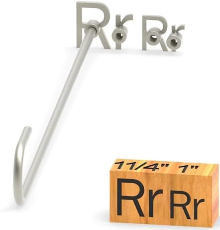 4Pcs Letters Branding Iron for Wood, Leather Branding Stamp (R r) by PKPKAUT