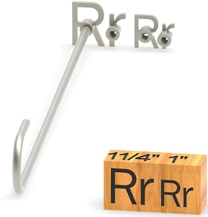 4Pcs Letters Branding Iron for Wood, Leather Branding Stamp (R r) by PKPKAUT