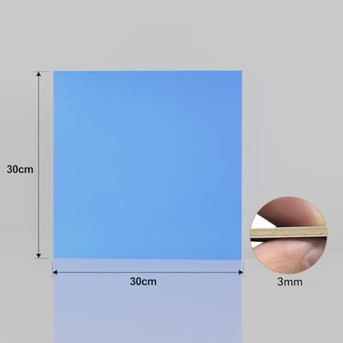 4 Pack Blue Basswood Sheets for Crafts, 12"x12"x1/8" (3mm) Unfinished Plywood for Laser Cutting & Engraving, DIY Ornaments & Architectural Models - Image 2