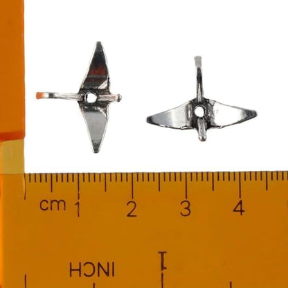 40Pcs Alloy Paper Crane Spacer Beads, 3D Origami Paper Cranes Shape 21x16mm Metal Animal Beads for DIY Jewelry Making - Image 7