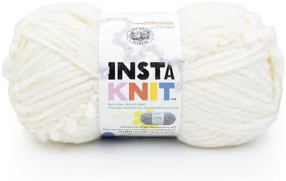 Lion Brand Yarn InstaKnit Beginner Yarn for Knitting, Creme De La Creme, 1 Pack by LionBrandYarn
