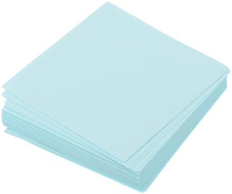 MECCANIXITY 100 Sheet Origami Paper Double Sided Light Blue 2.5x2.5 Inch Square Sheet for Art Craft Project, Beginners, Gift Decoration by MECCANIXITY