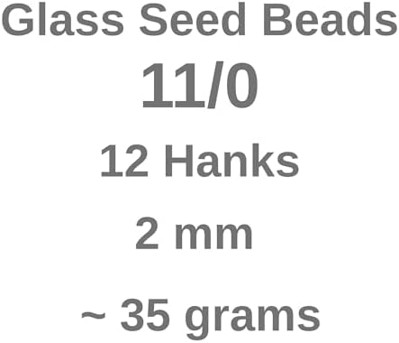 11/0 Glass Seed Beads, 12 String Hanks, Small Craft Beads, 2 mm (Mix) - Image 2