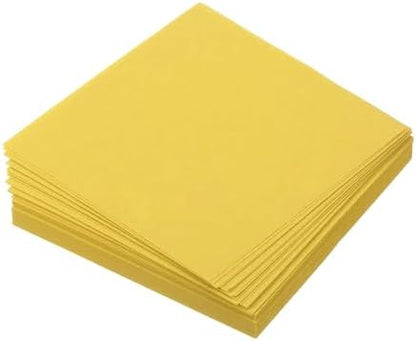 MECCANIXITY 100 Sheet Origami Paper Double Sided Lemon Yellow 2.5x2.5 Inch Square Sheet for Art Craft Project, Beginners, Gift Decoration by MECCANIXITY
