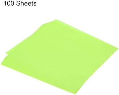 MECCANIXITY 100 Sheet Origami Paper Double Sided Fluorescent Green 10x10 Inch Square Sheet for Art Craft Project, Beginners, Gifts Decor - Image 3