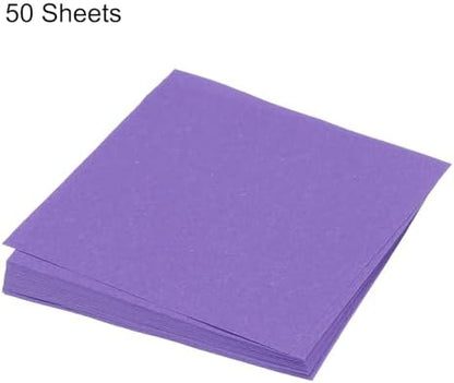 MECCANIXITY 50 Sheet Origami Paper Double Sided Deep Purple 5x5 Inch Square Sheet for Art Craft Project, Beginners, Gifts Decor - Image 3