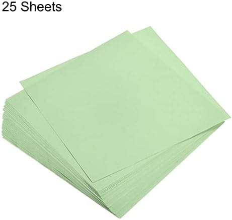MECCANIXITY 25 Sheets Origami Paper Double Sided Light Green 6x6 Inch Square Sheet for Art Craft Project, Beginners, Gifts Decor - Image 3