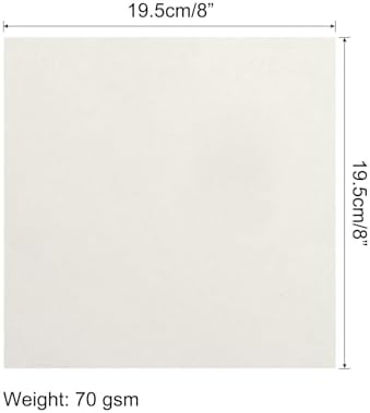 MECCANIXITY 25 Sheets 8x8 Inch(20x20cm) Origami Paper Double Sided White Square Sheet for Art Craft Project, Beginners, Gifts Decor - Image 2