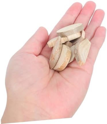 Beaupretty Natural Wooden Slices Craft Kit for Adults and Women, Unfinished Wood Pieces with Bark, Medium Size, DIY Wood Embellishments for Home Decor and Art Projects, Large Wooden Box Set - Image 4