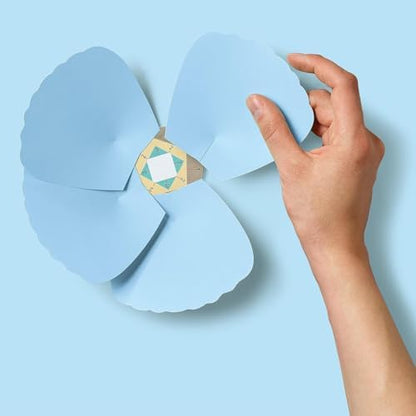 Hampton Art Little Crate Paper Flower Kit, Blue, 185pc - Image 3
