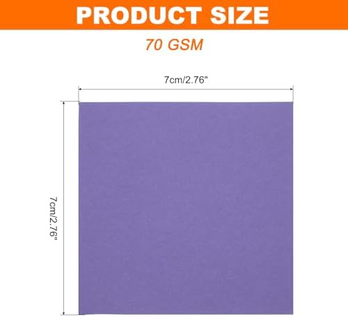 MECCANIXITY 75 Sheet Origami Paper Double Sided 3x3" Dark Purple - Image 2