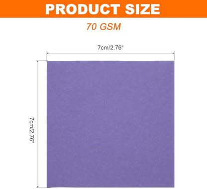 MECCANIXITY 75 Sheet Origami Paper Double Sided 3x3" Dark Purple - Image 2
