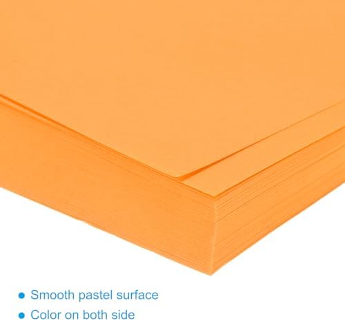 MECCANIXITY 100 Sheet Origami Paper Double Sided Fluorescent Orange 3x3 Inch Square Sheet for Art Craft Project, Beginners, Gifts Decor - Image 4