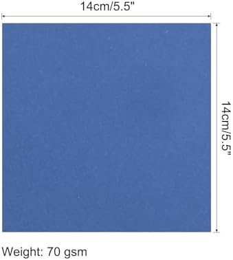 MECCANIXITY 50 Sheet Origami Paper Double Sided Navy Blue 5.5 x 5.5 Inch Square Sheet for Art Craft Project, Beginners, Gifts Decor - Image 2