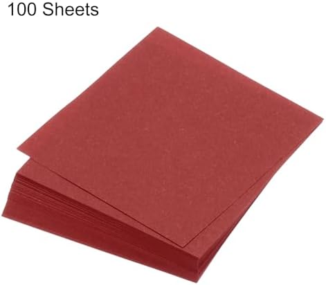 MECCANIXITY 100 Sheet Origami Paper Double Sided Dark Red 5x5 Inch Square Sheet for Art Craft Project, Beginners, Gifts Decor - Image 3